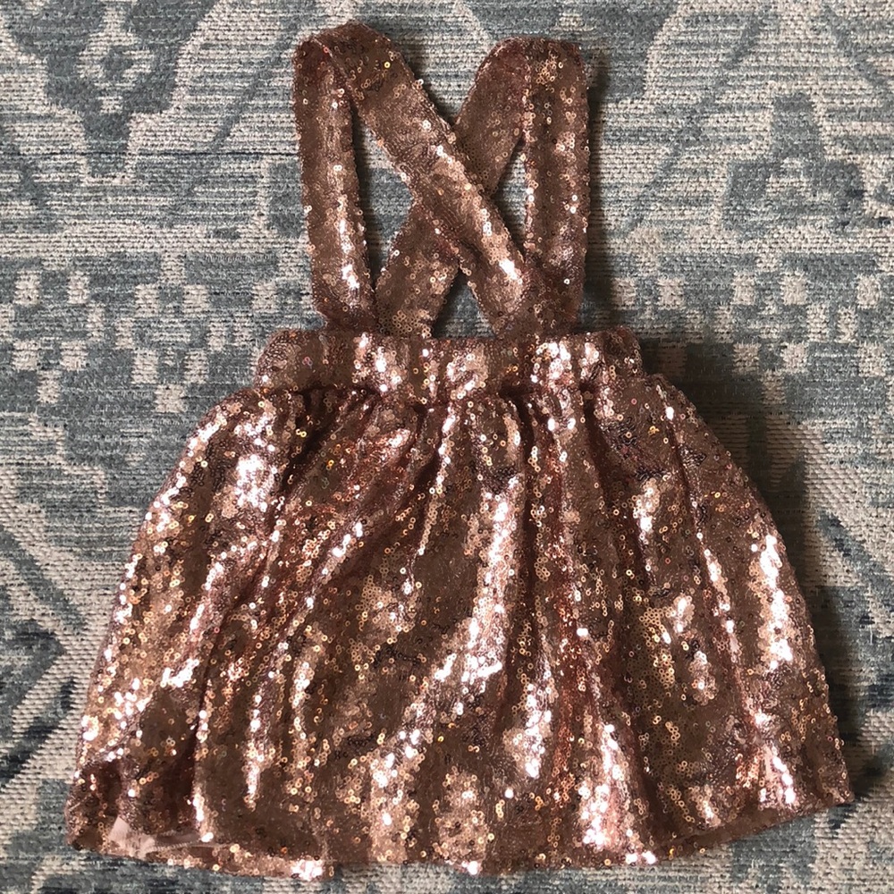 Little Trendsetter boutique rose gold jumper